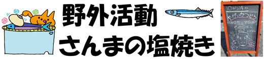 野外活動・さんまの塩焼き